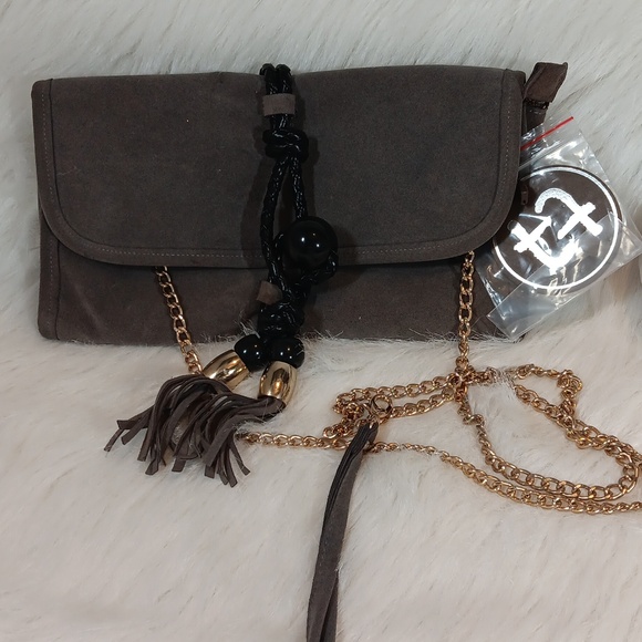 Tantra Gray/ Bluish Crossbody Bag - Picture 4 of 5